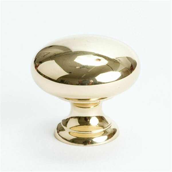 Hd Berenson 1.25 in. Knob- Plymouth Polished Brass BE9950 103